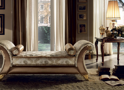 Chaise longue reclining armchair reclining chair comfort lounger luxury baroque