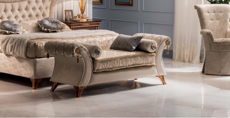 Chaise lounge sofa seat reclining lounge Baroque Rococo Art Nouveau classic
