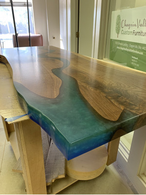 Dining table River Table real wood decor river table solid epoxy resin tables