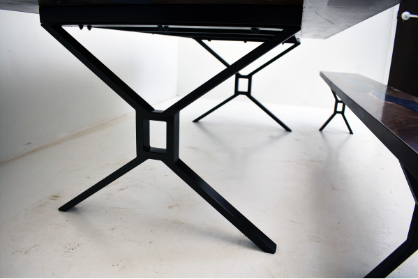 Design table, bench, dining table, kitchen table, tables, benches, solid real wood, living room
