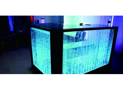 Bartisch Water Wall Bar Counter Illuminated Bar Table Bar Counter LED Shelf Furniture New
