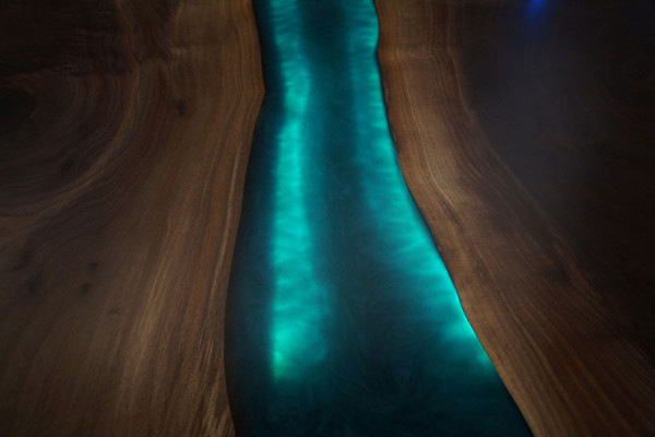 Table dining table tables epoxy resin epoxy solid design furniture 240x100 genuine wood