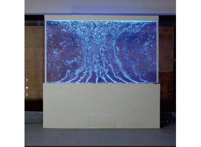 Water column partition wall designer stainless steel column walls LED wall
