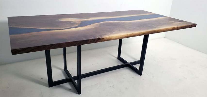 Dining Table Design Table Resin Modern Tables Sea Ocean River Furniture 220x90 Epoxy