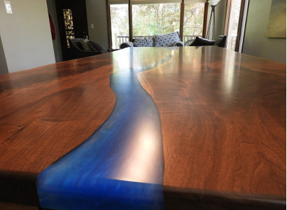 Dining table design table modern tables sea ocean river furniture 220x90 epoxy resin