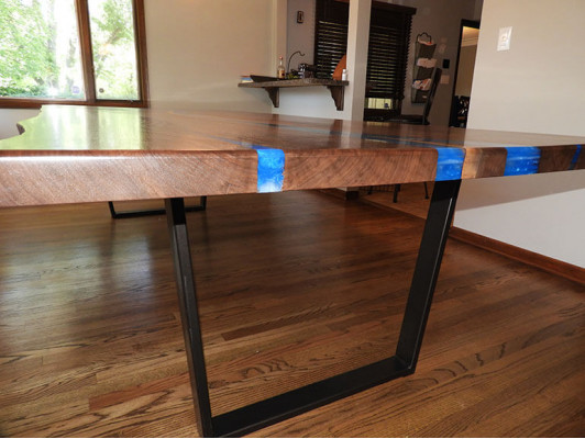 Dining table design table modern tables sea ocean river furniture 220x90 epoxy resin