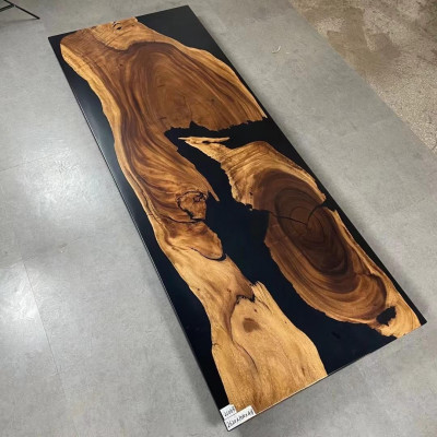 Conference Table Dining Table River Solid Wood 262x101 Epoxy Resin Tables