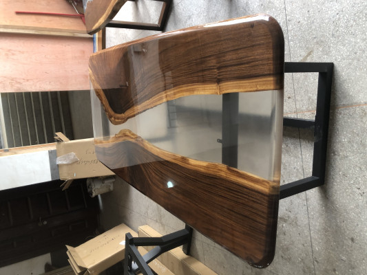 Tables epoxy resin dining table solid wood furniture waterfall epoxy table casting resin