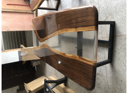 Tables epoxy resin dining table solid wood furniture waterfall epoxy table casting resin