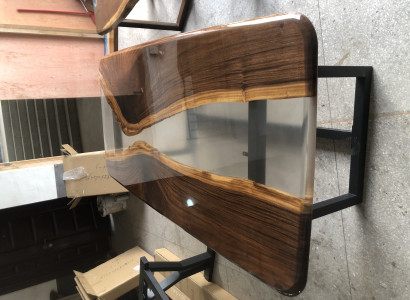 Tables epoxy resin dining table solid wood furniture waterfall epoxy table casting resin