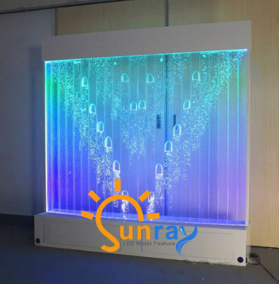 Modern partition water walls LED water wall illuminated decorative wall