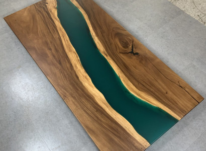 Conference Table Dining Table River Table Solid 231x110 Epoxy Resin Tables