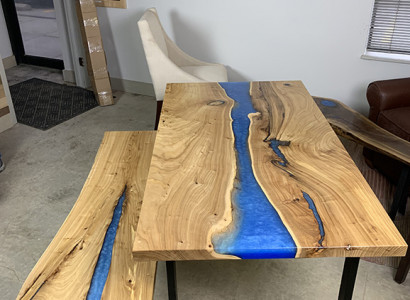 Design table bench dining table kitchen table living room tables benches solid epoxy new