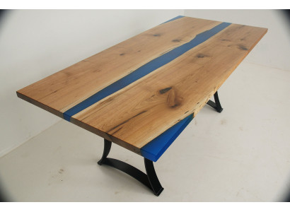 Epoxy resin dining table real wood furniture waterfall epoxy table casting resin solid