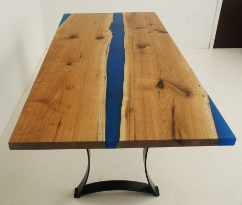 Epoxy resin dining table real wood furniture waterfall epoxy table casting resin solid