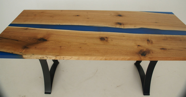 Epoxy resin dining table real wood furniture waterfall epoxy table casting resin solid