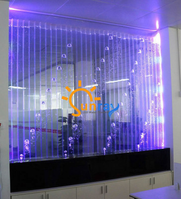 Modern partition water decorative walls LED water wall illuminated wall