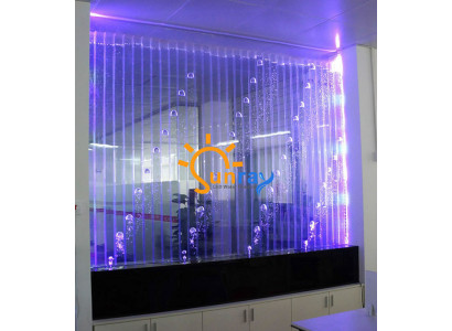 Modern partition water decorative walls LED water wall illuminated wall