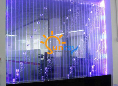 Modern partition water decorative walls LED water wall illuminated wall