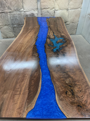 Dining Table Sea Water River Real Wood River Table 260x100 Tables