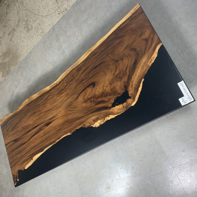 Dining Table Black Water River Real Wood River Table 265x100 Tables