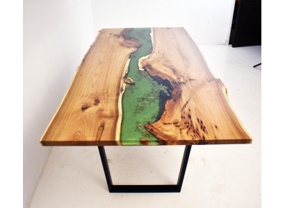 Dining Table Sea Water River Genuine Wood River Table 200x90 Tables