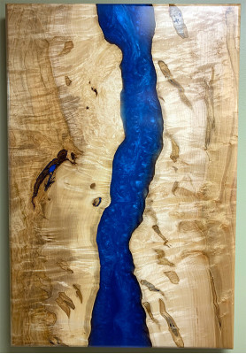 Dining Table River Table Solid Wood Tables 220x100 River Table Epoxy Resin Sea