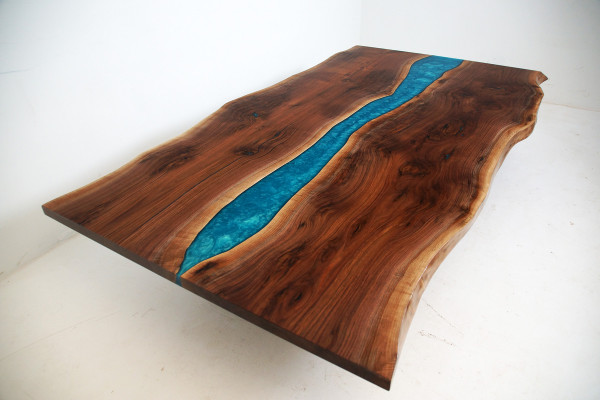 River table dining table solid decor tables 240x100 epoxy resin sea