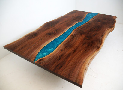 River table dining table solid decor tables 240x100 epoxy resin sea