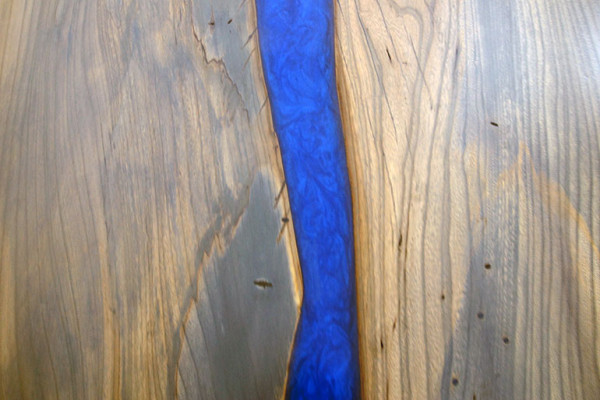 Epoxy Resin Dining Table River Table Real Solid Wood Decor Tables 220x100