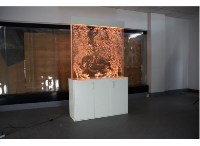 Partition shelf cabinet water wall decorative column walls water wall LED