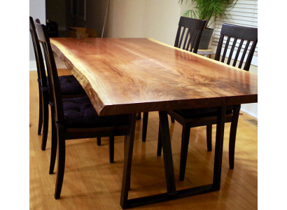 Epoxy resin dining table real wood solid furniture waterfall epoxy table 260x100cm