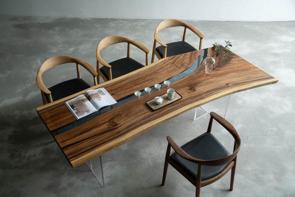 River Table Epoxy Resin Coffee Table Solid Tables 240x100 River Table