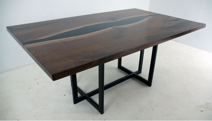 Massive oak wood table conference big XXL dining room kitchen tables