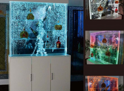 Office partition water wall column water walls partition walls shelf