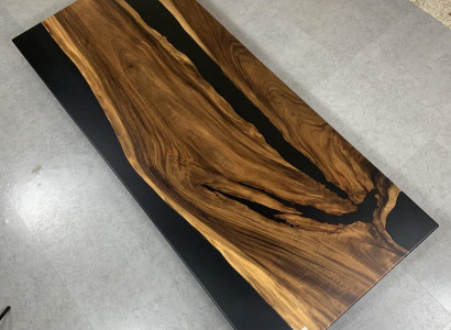 Coffee Table River Table Real Wood River Table Epoxy Resin Solid Tables