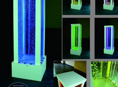 Water Column 60x200cm Water Wall Column Wall Partition LED