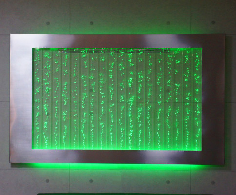 Wall panel with water bubbles LED water wall designer water picture