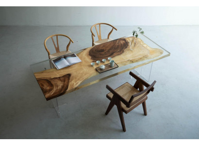 Epoxy Resin Dining Table River Table Solid Wood Tables 200x90 River Table New