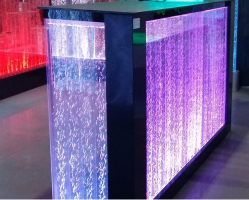 Table Bar Water Wall Bar Counter Illuminated Bar Table Bar Counter LED Shelf