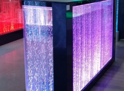 Table Bar Water Wall Bar Counter Illuminated Bar Table Bar Counter LED Shelf