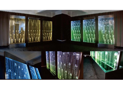 Water Walls Modern Partition LED Water Wall Illuminated Wall