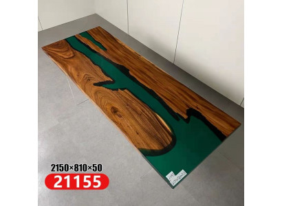 Epoxy resin dining table real wood solid furniture waterfall deco epoxy table