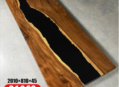 Dining Table River Table Solid Tables 201*81 River Table Real Wood Epoxy Resin