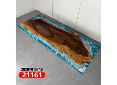 River table dining table solid tables 202x81 epoxy resin sea