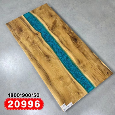 Real Wood Waterfall Table Epoxy Resin Tables Dining Table Epoxy Solid