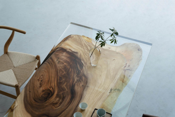 Dining table Sea Water River Real Wood River table 180x90 Tables