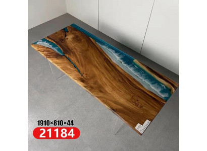 Dining Table River Table Real Wood Solid Epoxy Resin Decorative Tables