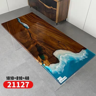 Dining Table River Table Real Wood River Table 181x81cm Massive Tables