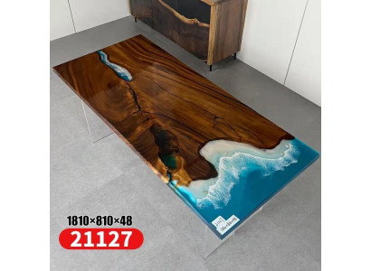 Dining Table River Table Real Wood River Table 181x81cm Massive Tables
